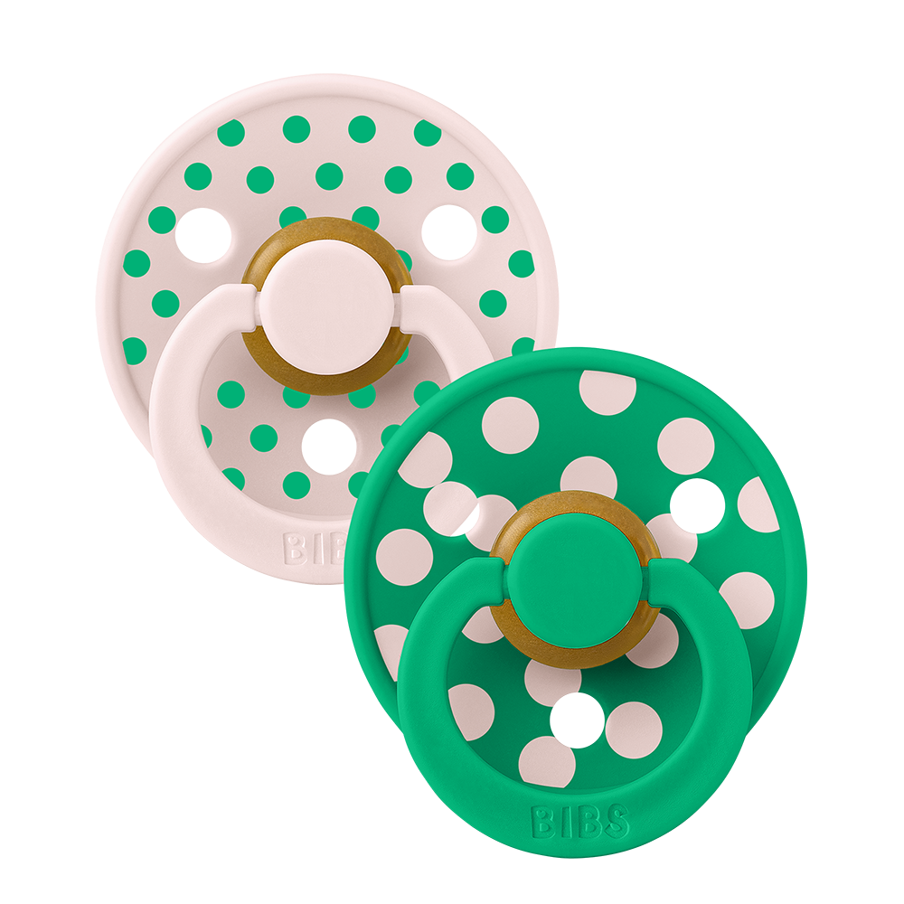 BIBS Pacifier Studio Colour 2 PACK Polka Latex