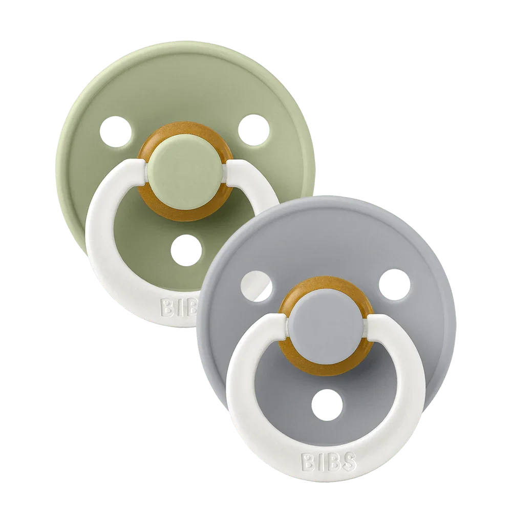 Bibs Colour GLOW Pacifiers 2 Pack Size 3