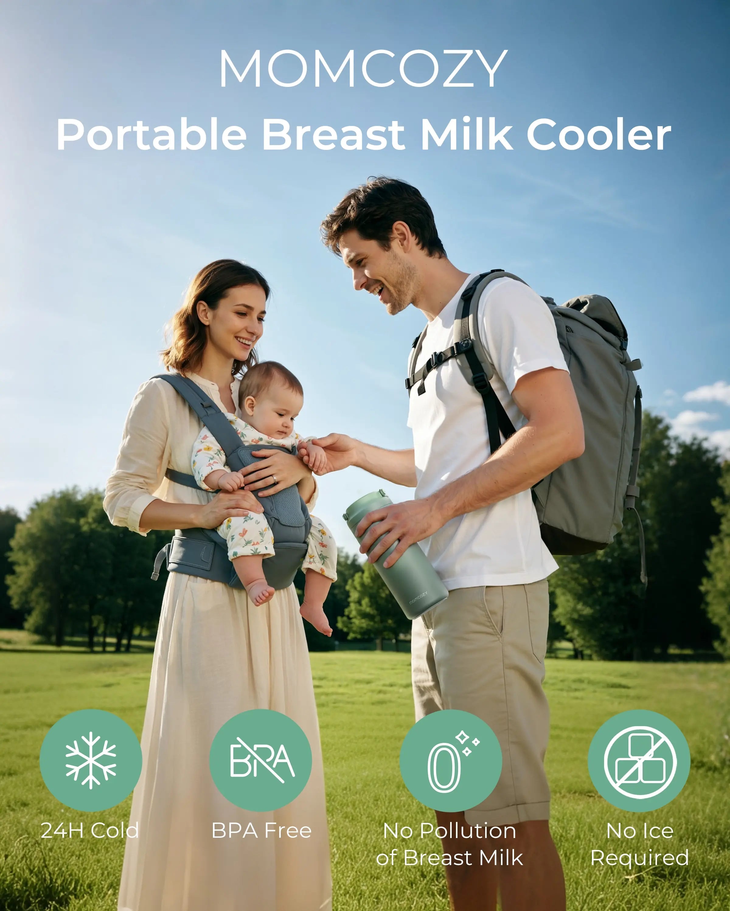 Momcozy Portable Breast Milk Cooler for Outdoor 350ML