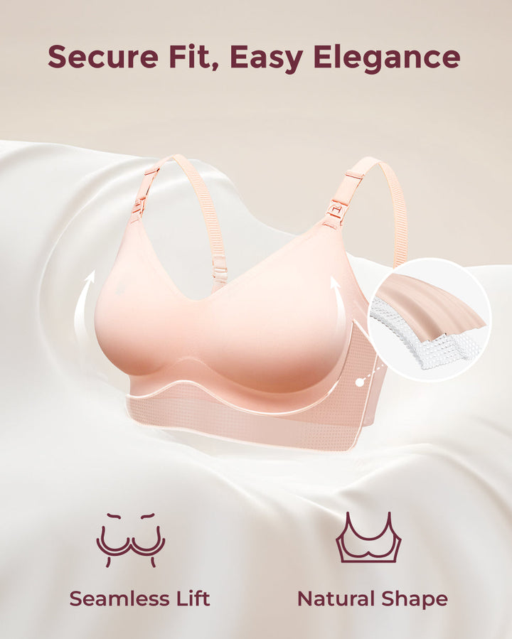 Momcozy Ultra Soft Seamless Nursing Bra