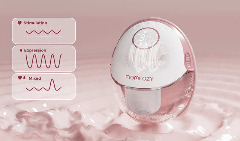 Momcozy Wearable Hands-free Breast Pump Mobile Style M6 Red Double