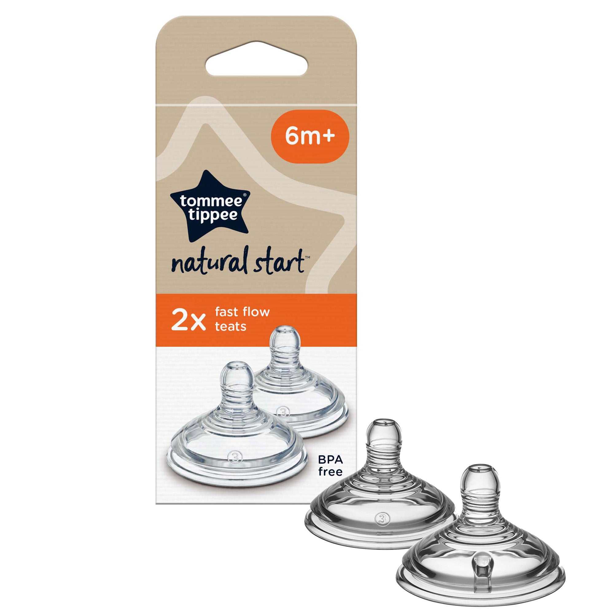 ティート　ネペン　teat Tommee Tippee Closer to Nature 2 Fast Flow Teats – A-Zee Babys World