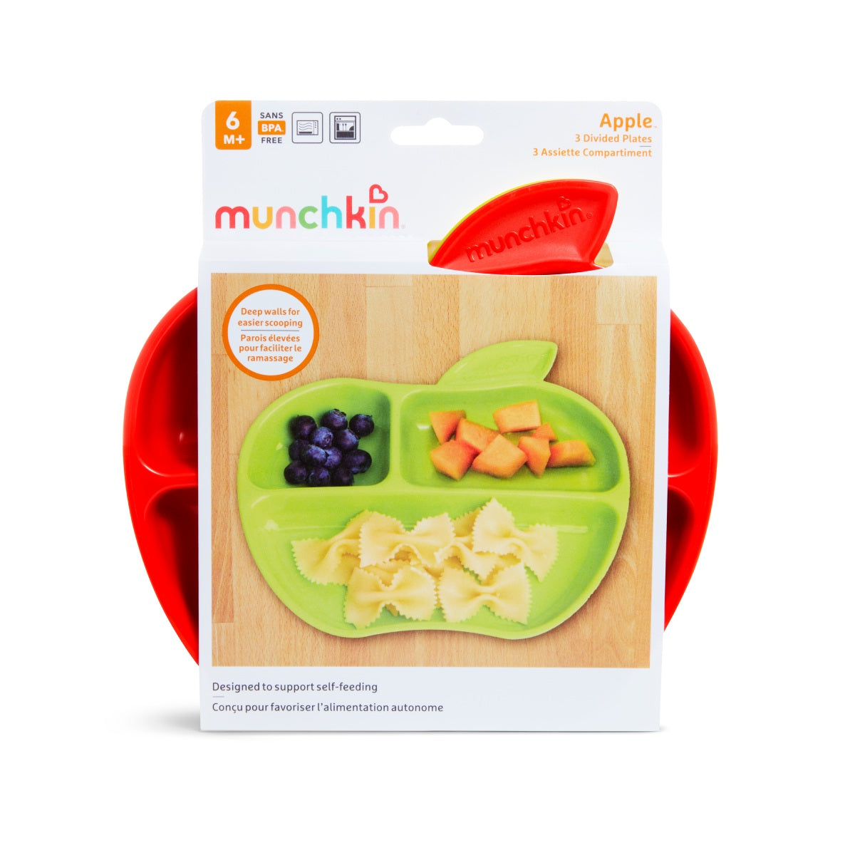 lil'Apple Plates - 3 PK