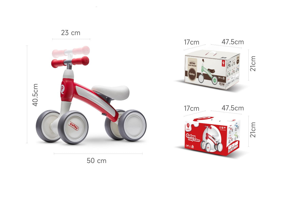 QPlay Cutey Balance Bike BEIGE
