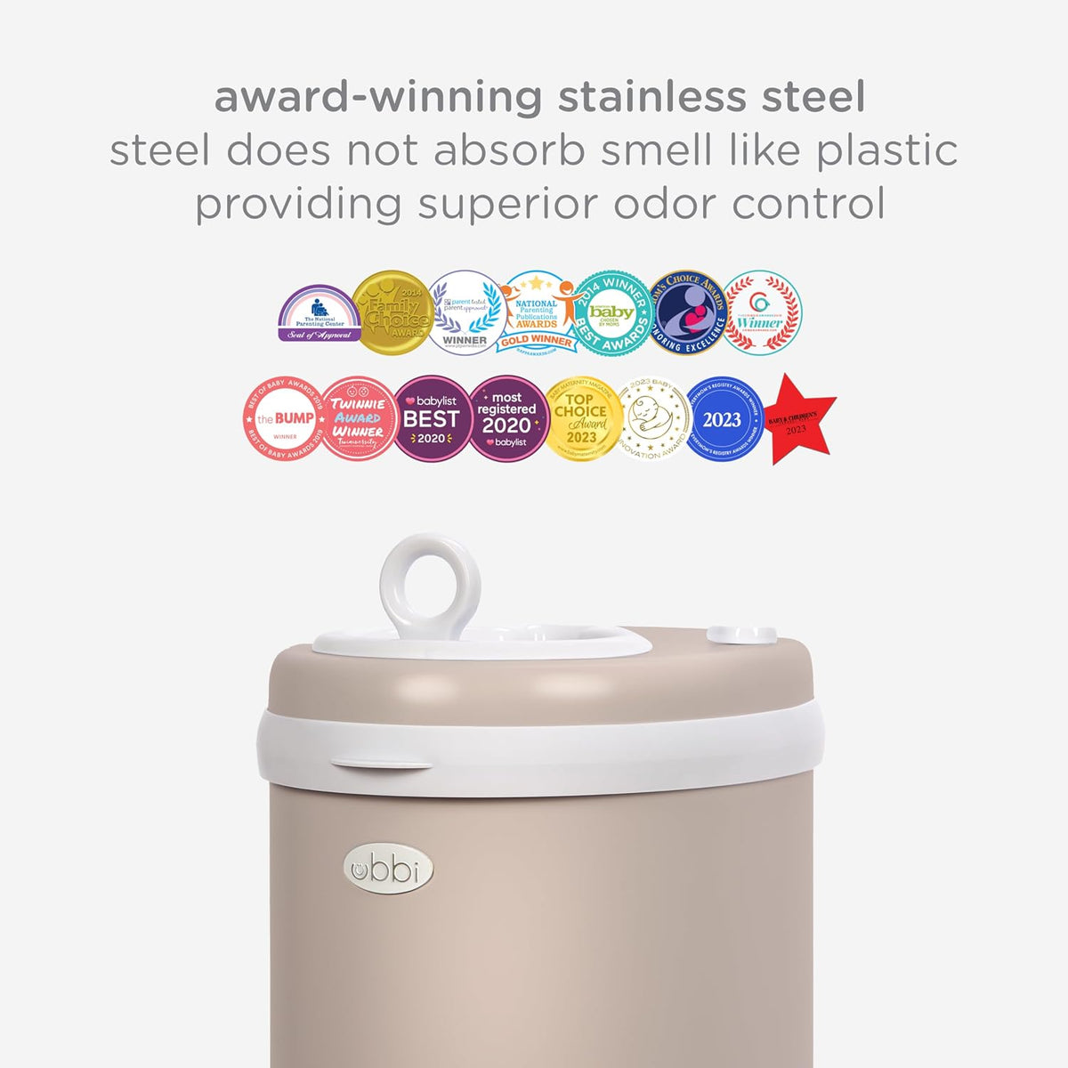 Ubbi Stainless Steel Diaper Pail