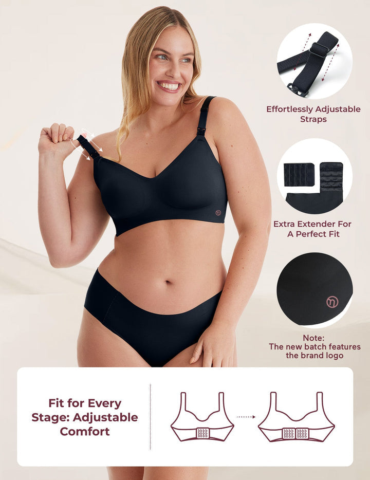 Momcozy Ultra Soft Seamless Nursing Bra