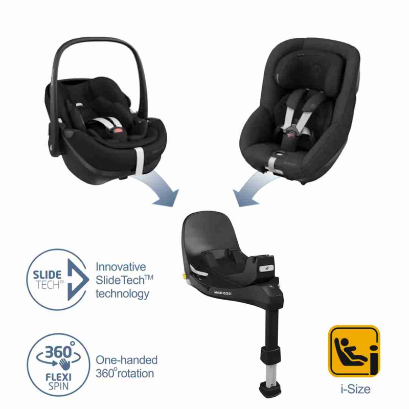 MAXI COSI BUNDLE Pebble 360 Pro + Pearl 360 Pro + FamilyFix360 Pro
