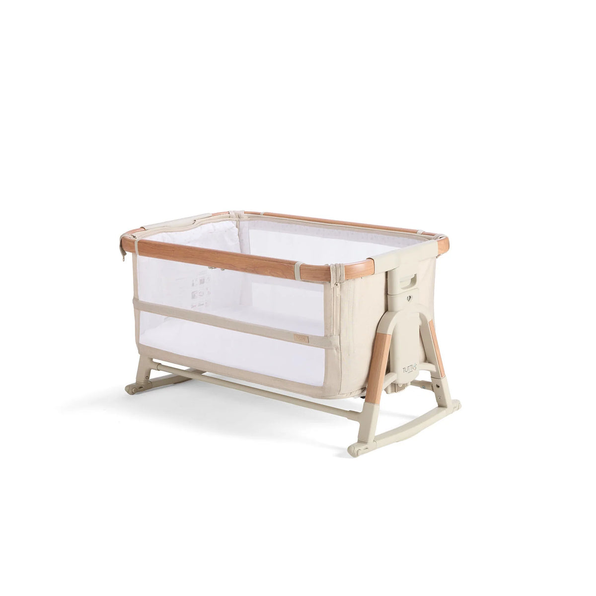 TUTTI BAMBINI COZEE XL BASSINET ACCESSORY PACK ROCKING & SUPPORT BARS WALNUT
