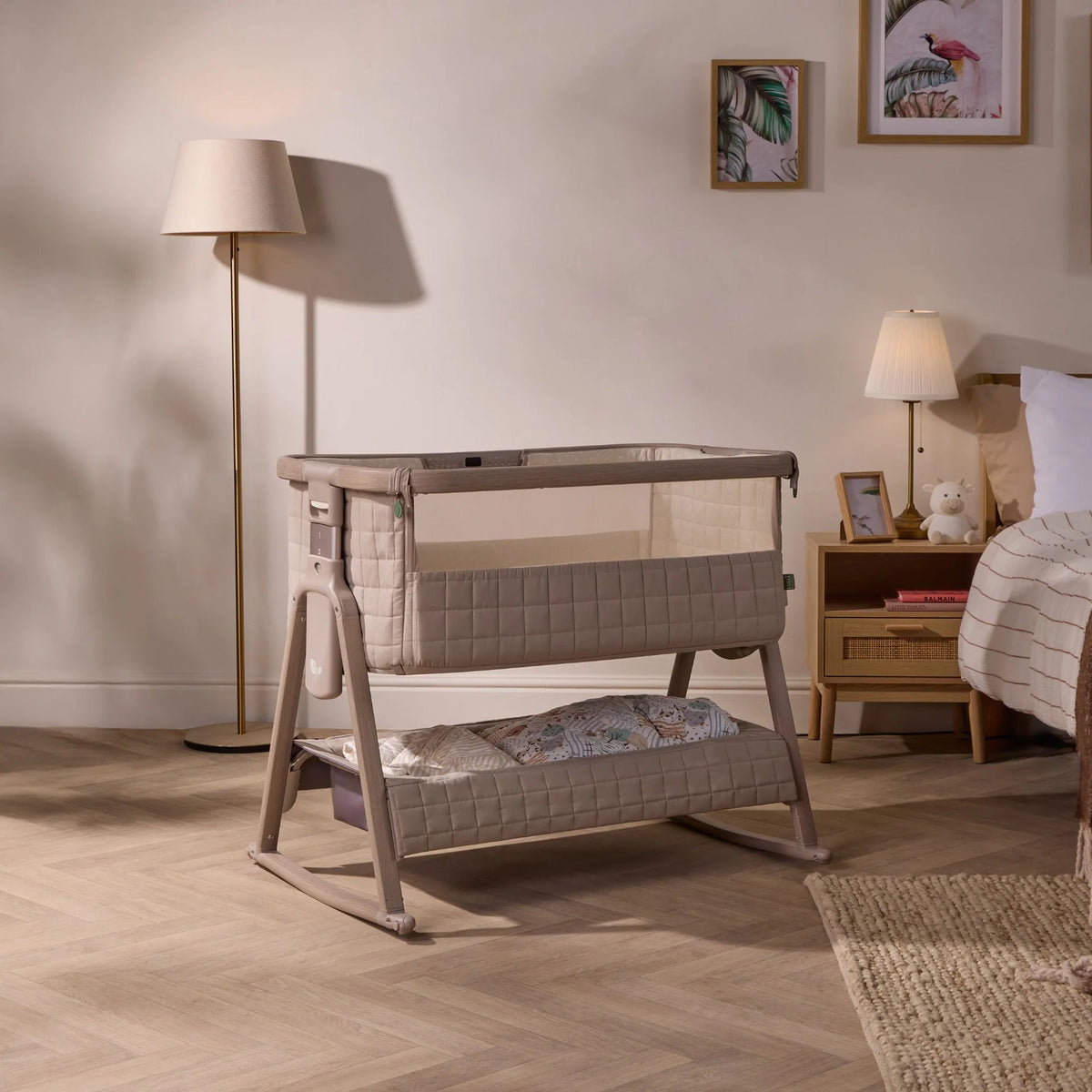 Tutti CoZee Sense Bedside Crib Soft Walnut / Cocoa