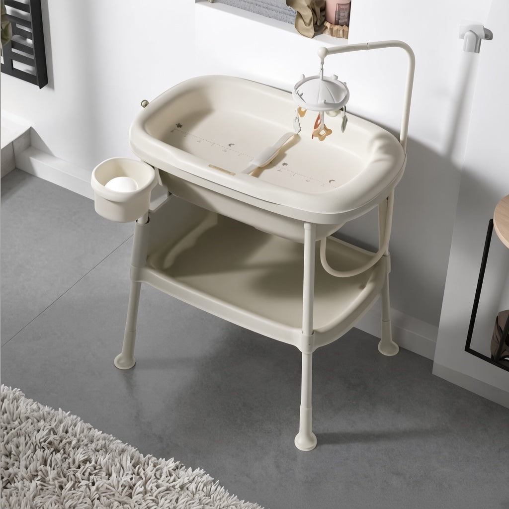 Mola Nursery Baby Bath With Change Table Beige