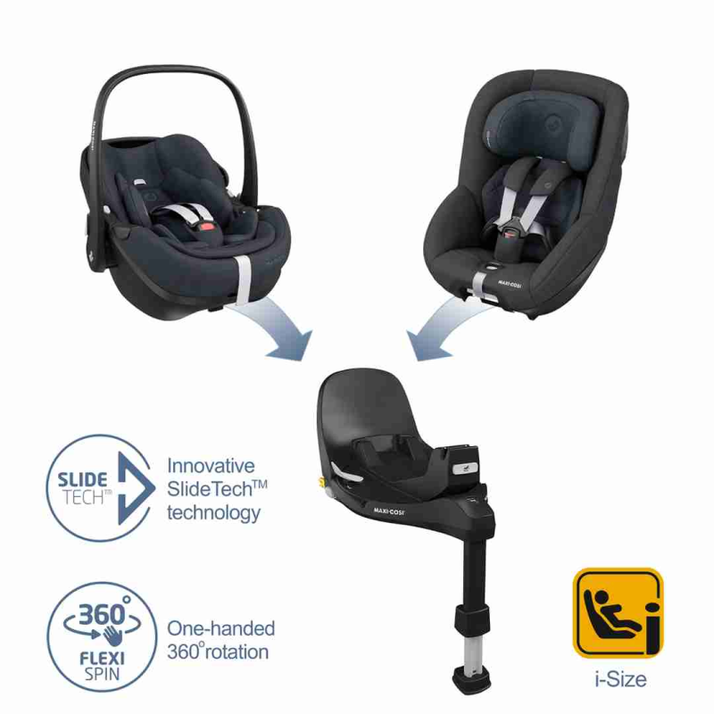MAXI COSI BUNDLE Pebble 360 Pro + Pearl 360 Pro + FamilyFix360 Pro