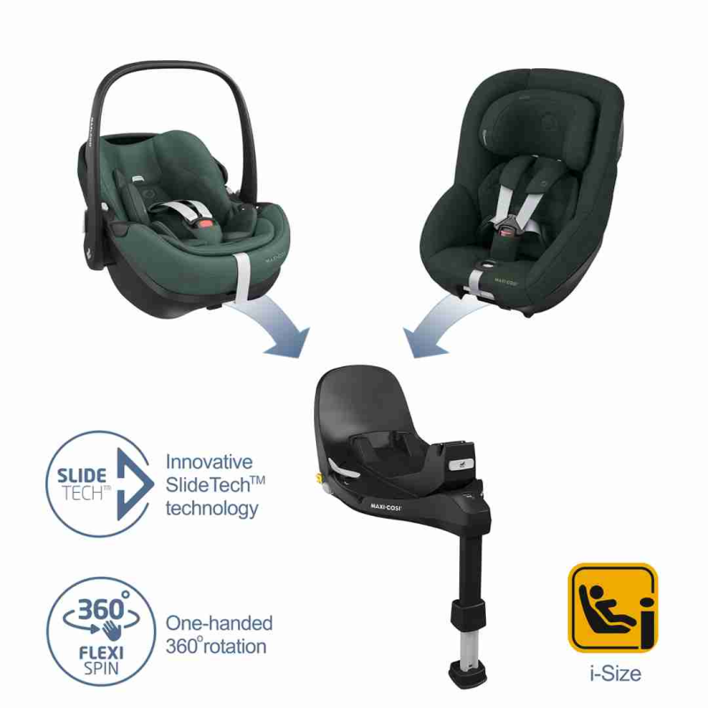 MAXI COSI BUNDLE Pebble 360 Pro + Pearl 360 Pro + FamilyFix360 Pro