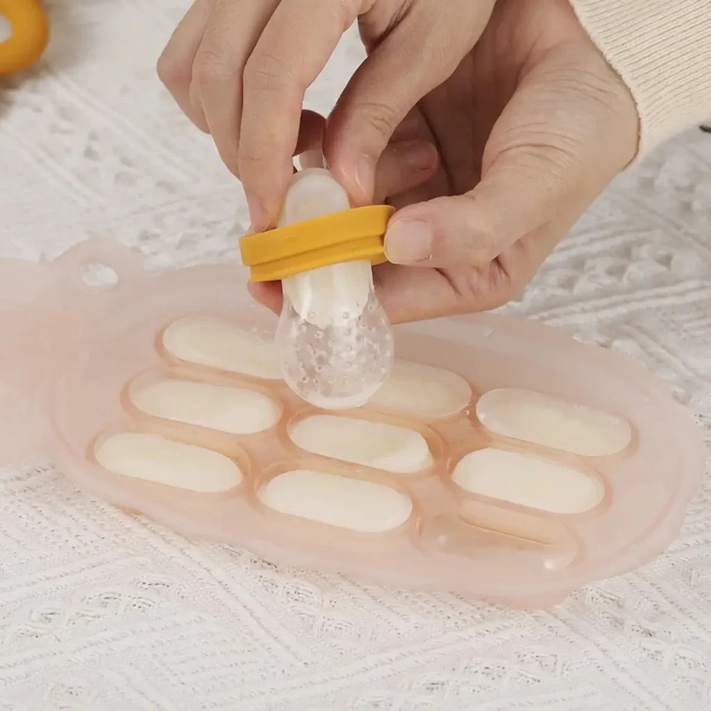 Haakaa Pineapple Silicone Nibble Tray Pea Green