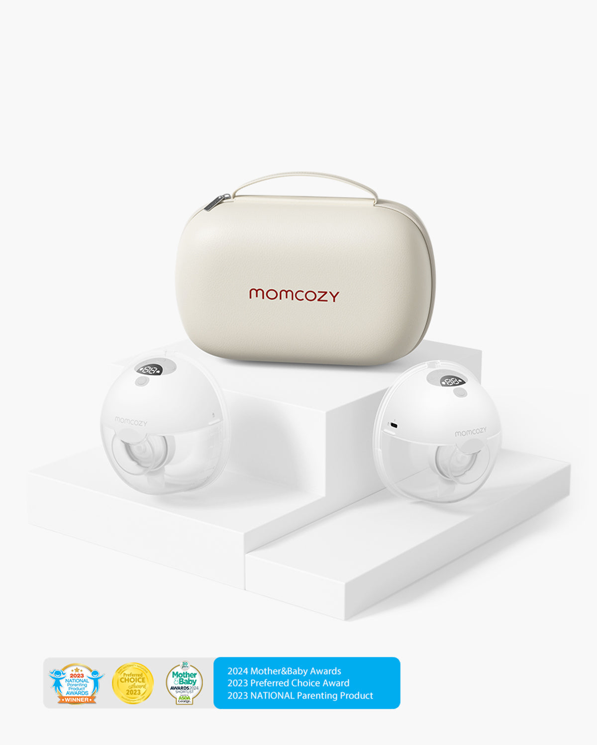 Momcozy Wearable Electric Breast Pump Hands-Free M5 Grey Double