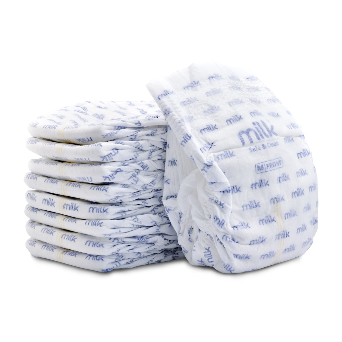 Milk Baby Diapers,Flexi Tape, Size Small - 48 Pcs, 4-8 kg