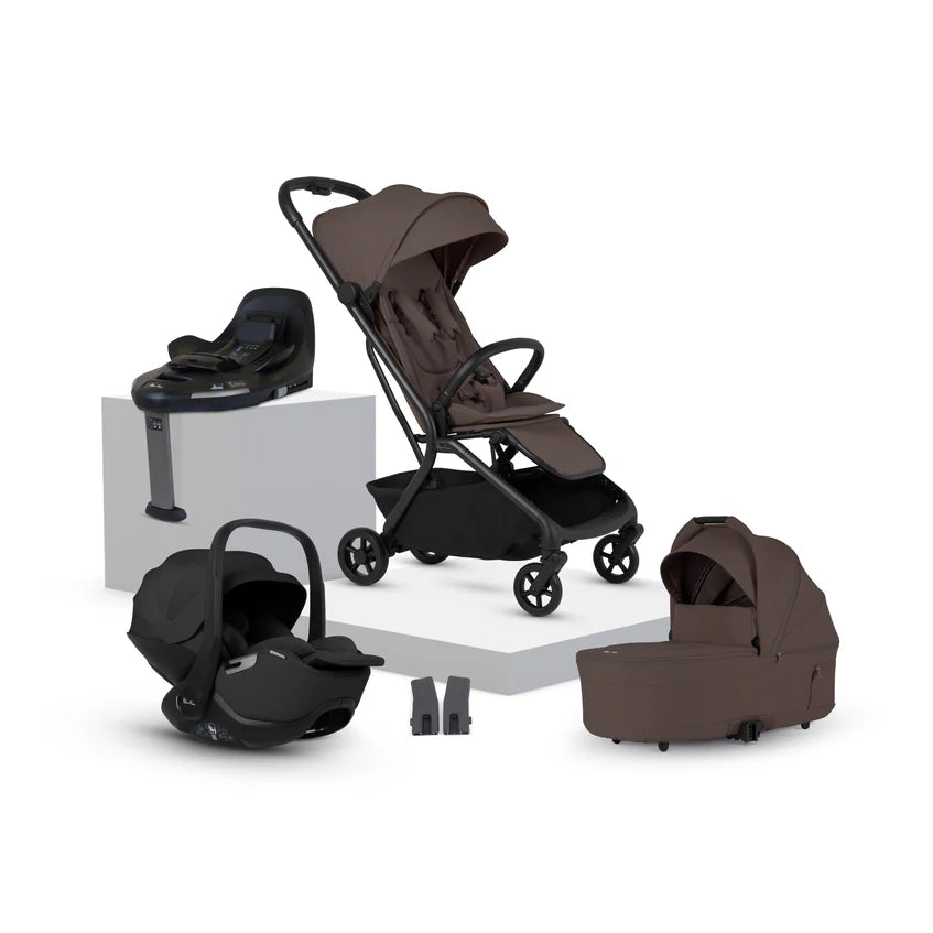 Silver Cross Nia Chocolate Compact Travel System (8 Piece)