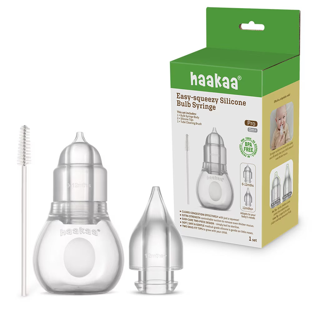 Haakaa Easy Squeezy Silicone Bulb Syringe (Nasal Aspirator)