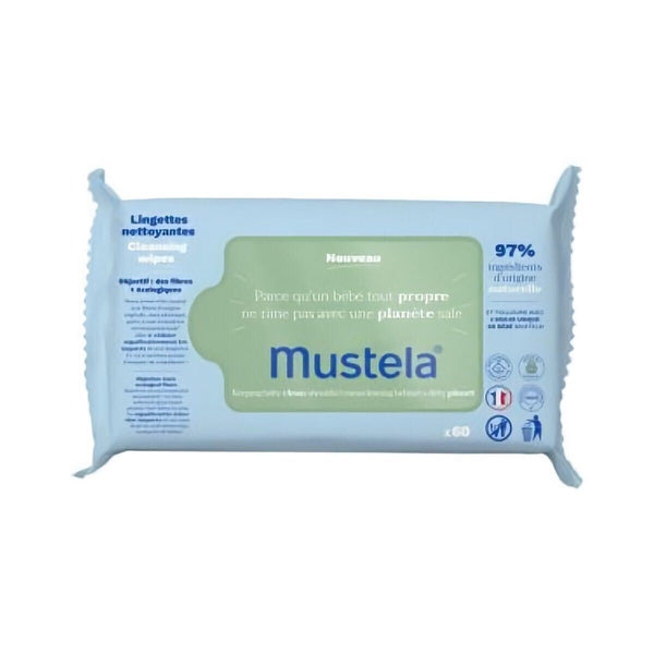 Mustela BIO Organic Cleansing Wipes x60