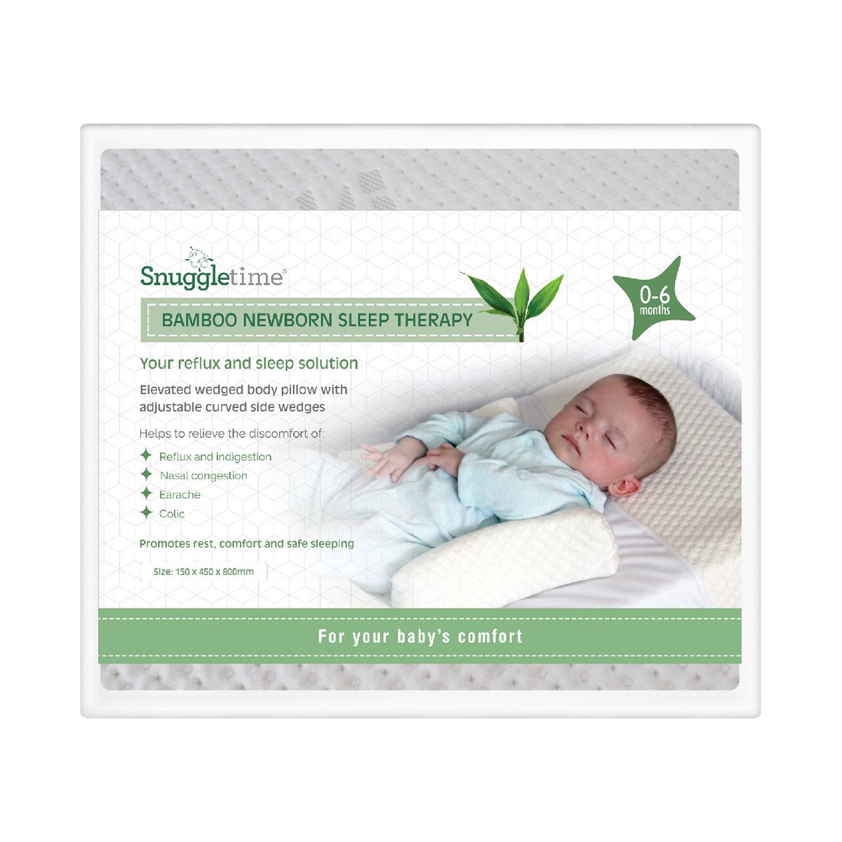 Snuggletime Bamboo Newborn Sleep Therapy Positioner – A-Zee Babys