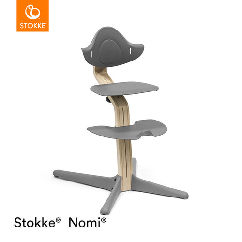 Stokke® Nomi® Chair -  Natural/Grey + FREE Nomi Baby Set