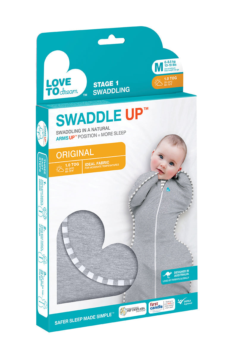 Love To Dream Swaddle Up Original Grey 1.0