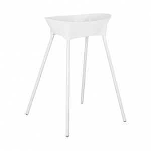 LUMA Baby Bath + Stand With Drain Tube -Speckle White