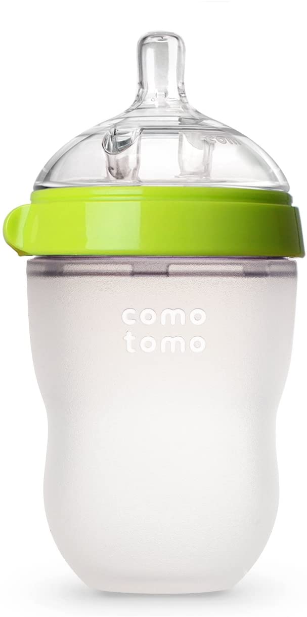 Comotomo Natural Feel Baby Bottle (250 ml, Green)