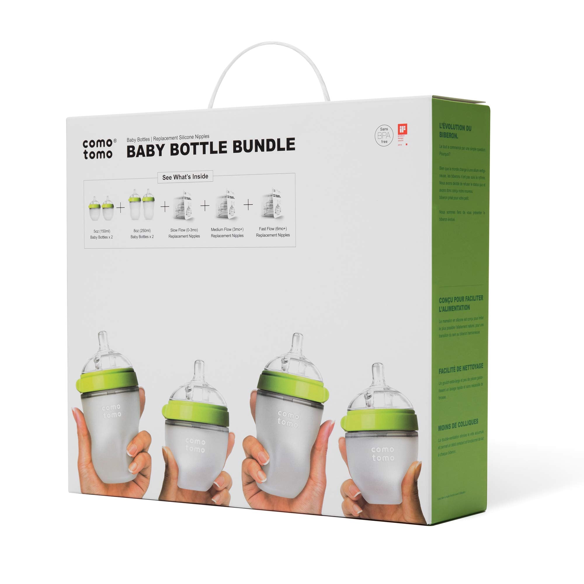 Comotomo Baby Bottle Bundle, Green – A-Zee Babys World