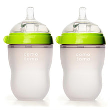 Load image into Gallery viewer, Comotomo natural feel bottle 250ML -TWIN PACK - GREEN