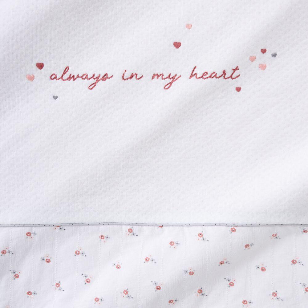 Silver Cross Floral Coverlet