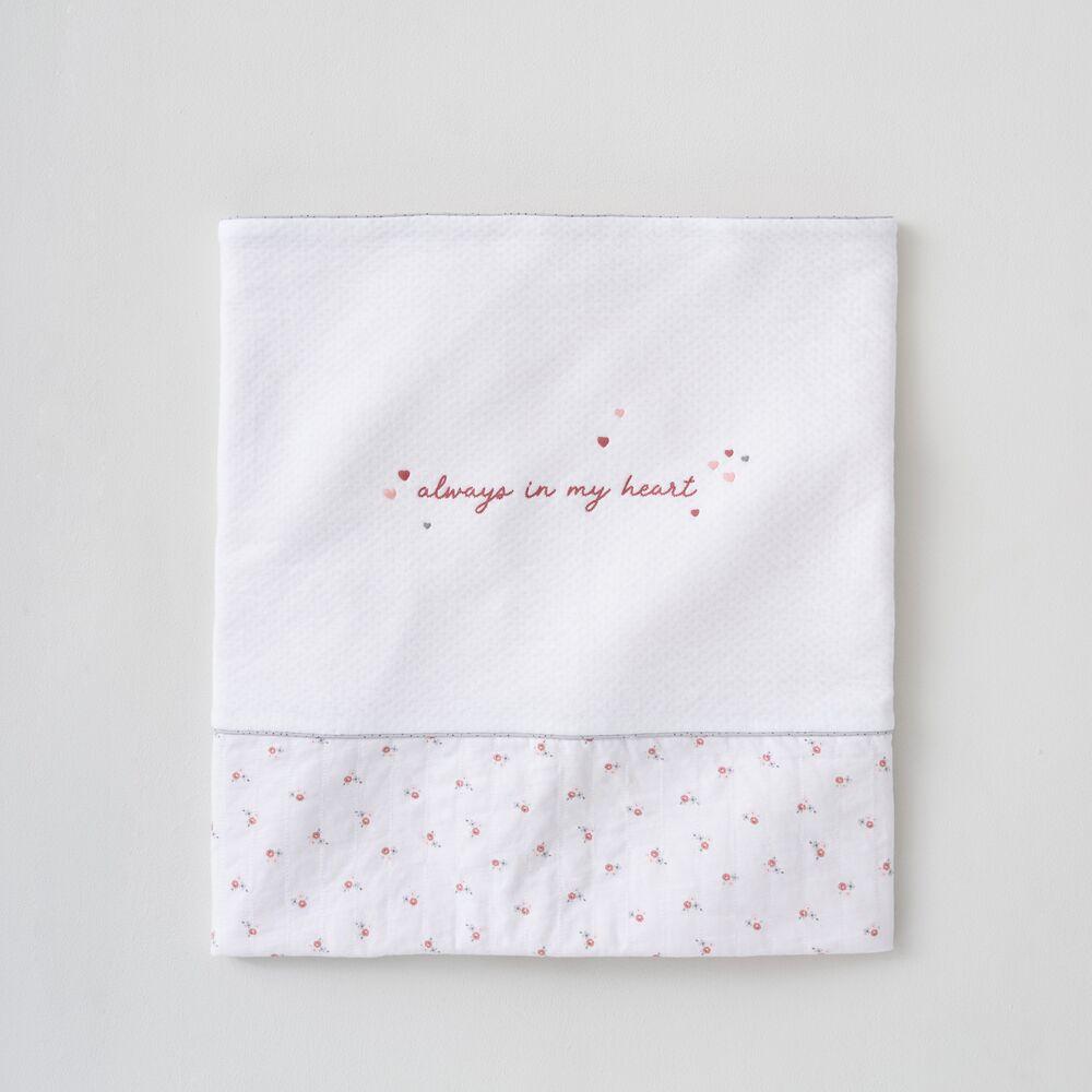 Silver Cross Floral Coverlet