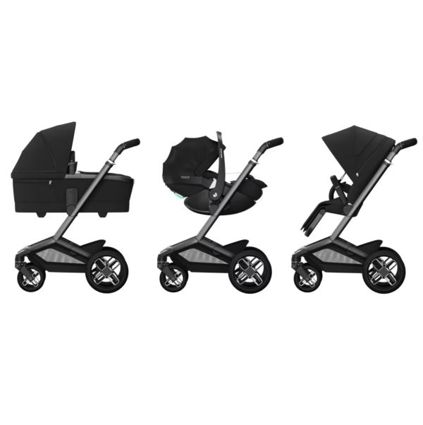 Maxi Cosi Fame Travel System: Fame Stroller + Pebble 360 Pro Car Seat + Fame Carrycot