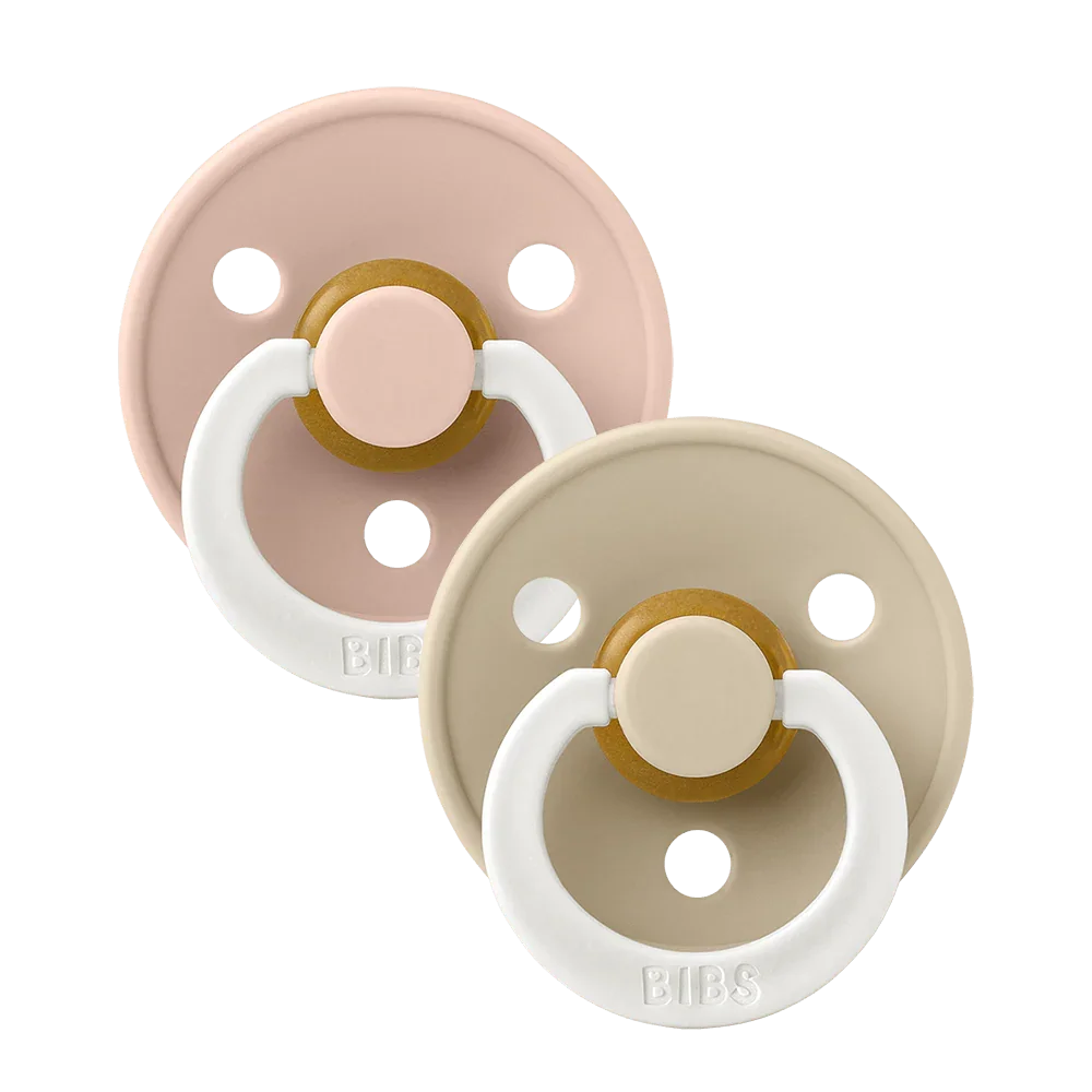 Bibs Colour GLOW Pacifiers 2 Pack Size 3