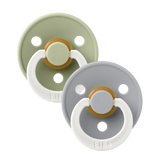 Bibs Colour GLOW Pacifiers 2 Pack Size 3