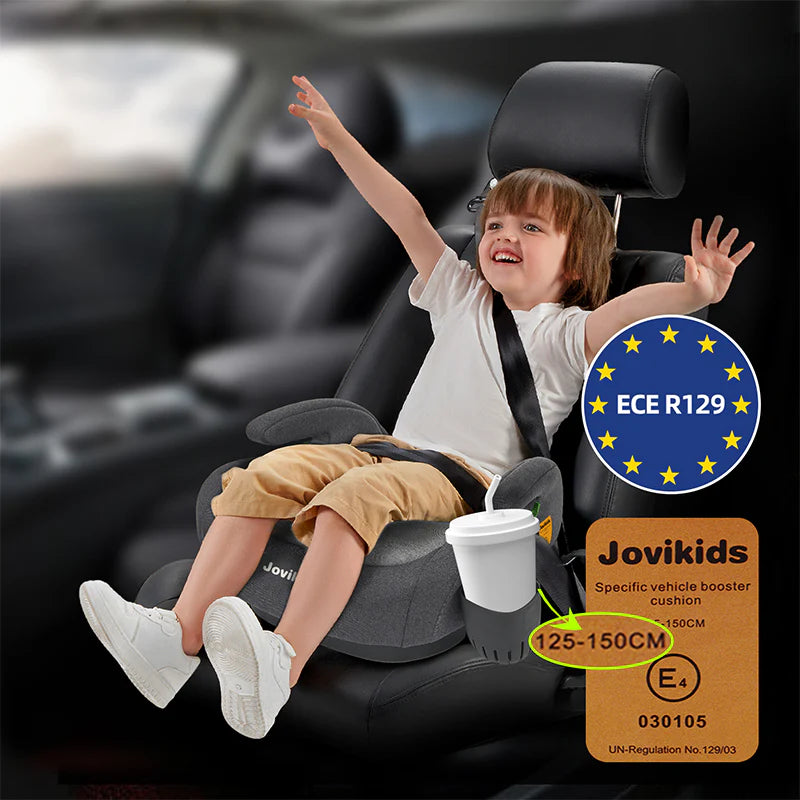 Jovikids OHHO+ Portable Booster with Cup Holder 125-150cm