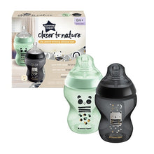 Load image into Gallery viewer, TOMMEE TIPPEE 260ML BOTTLE 2PK DECORATED 0M+