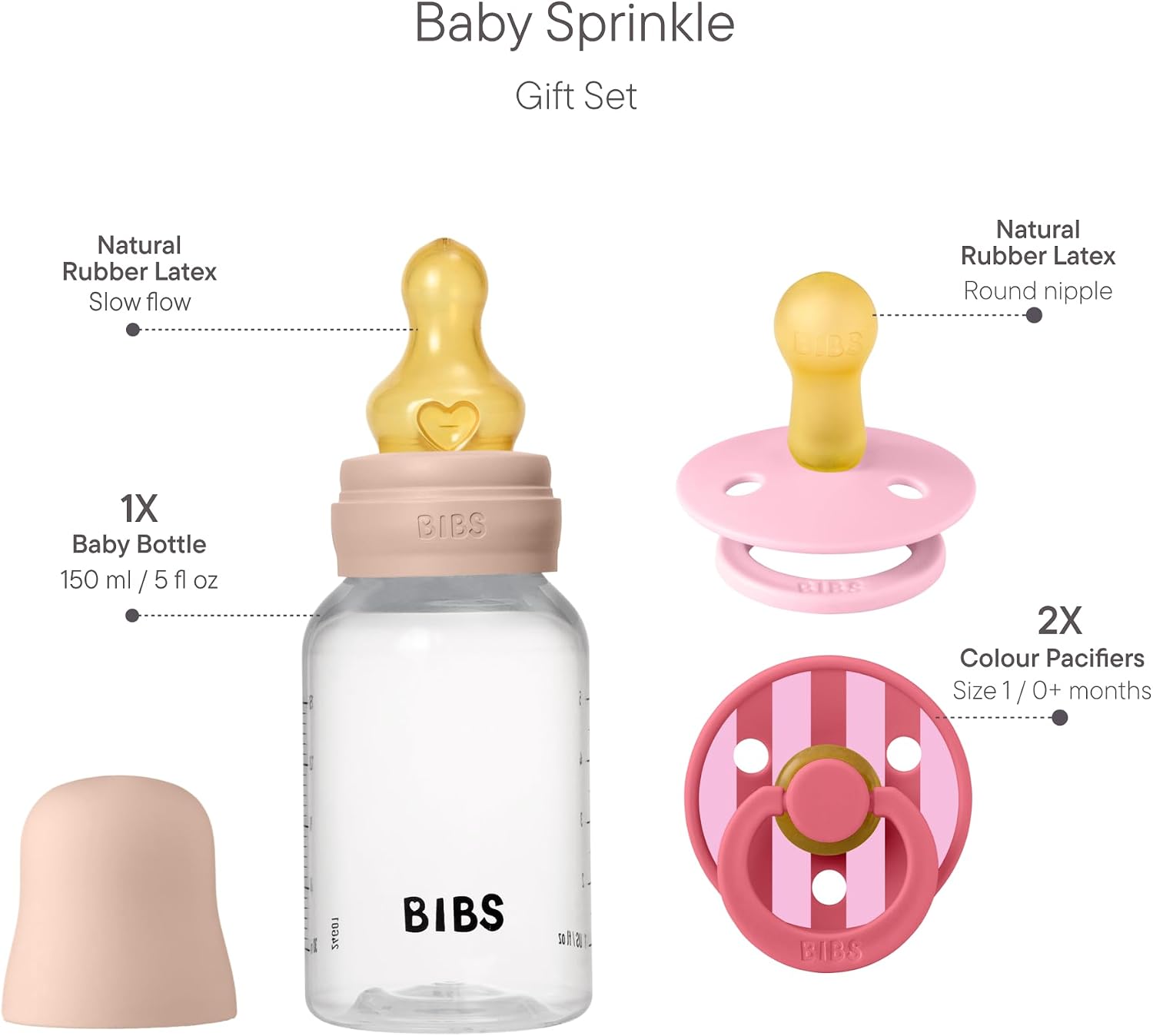 BIBS Newborn Baby Sprinkle Gift Set