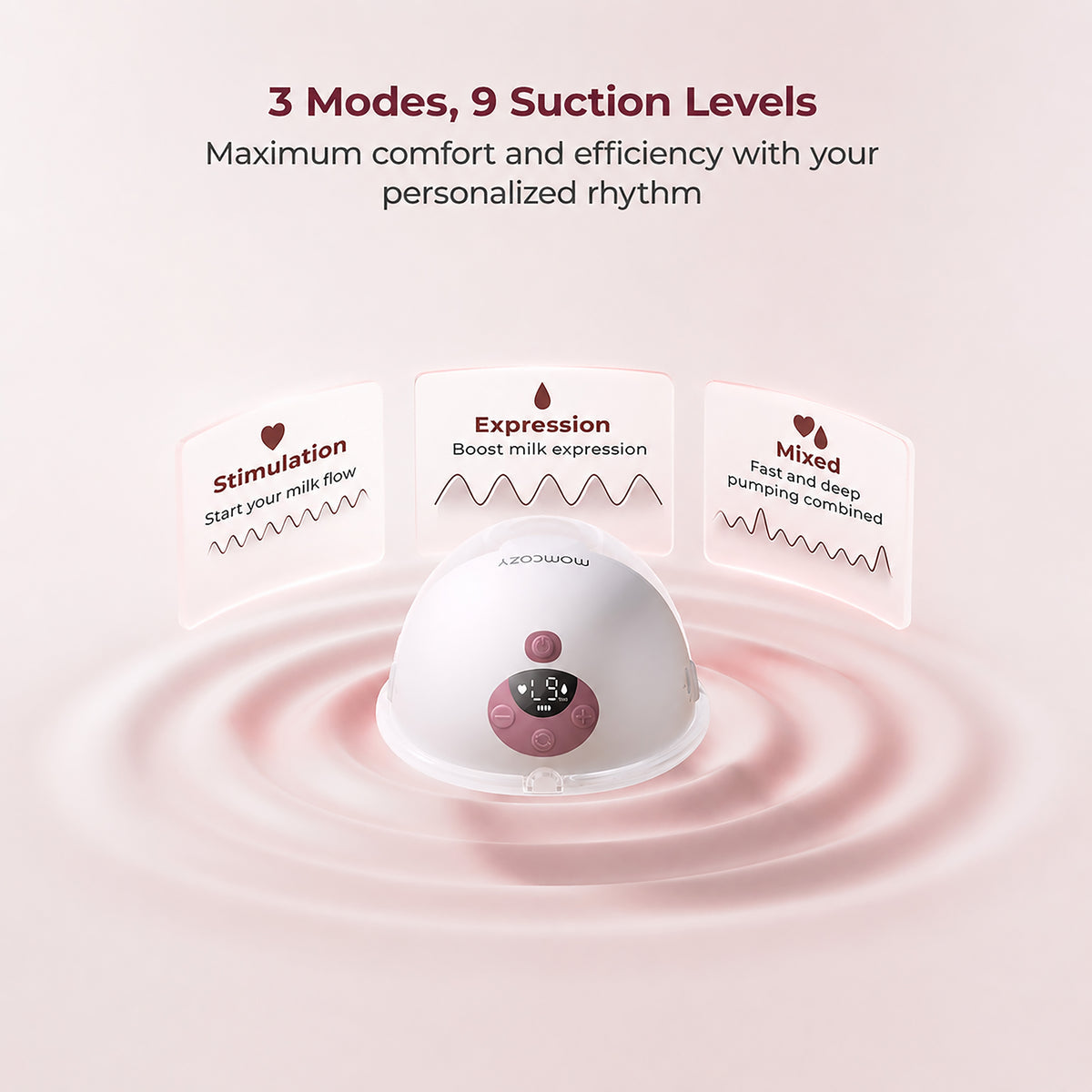 Momcozy M5 Smart Single Wearable Breast Pump with App Control