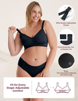 Momcozy Ultra Soft Seamless Nursing Bra