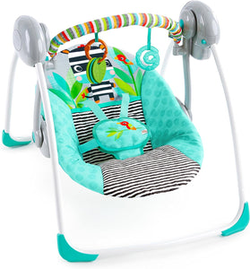 Bright Starts-Zig Zag Zebra Portable Swing