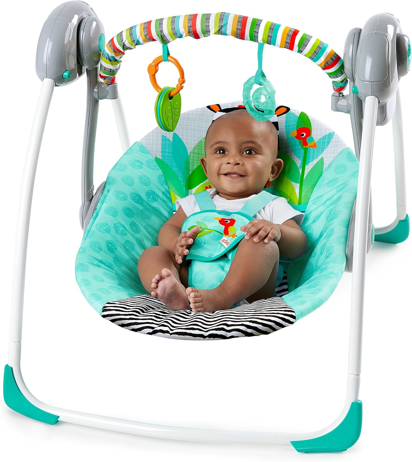 Bright Starts-Zig Zag Zebra Portable Swing