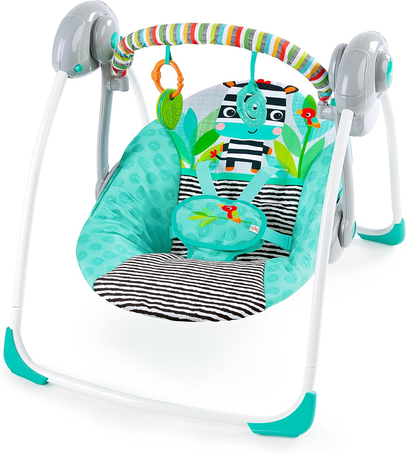 Bright Starts-Zig Zag Zebra Portable Swing