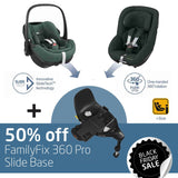 360 Pro Family featuring SlideTech™: Pebble 360 Pro + Pearl 360 Pro + 50% OFF FamilyFix 360 Pro Slide Base