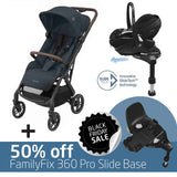 Soho Travel System: Soho Stroller + Pebble 360 Pro Car Seat + 50% OFF FamilyFix 360 Pro Slide Base