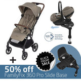 Soho Travel System: Soho Stroller + Pebble 360 Pro Car Seat + 50% OFF FamilyFix 360 Pro Slide Base