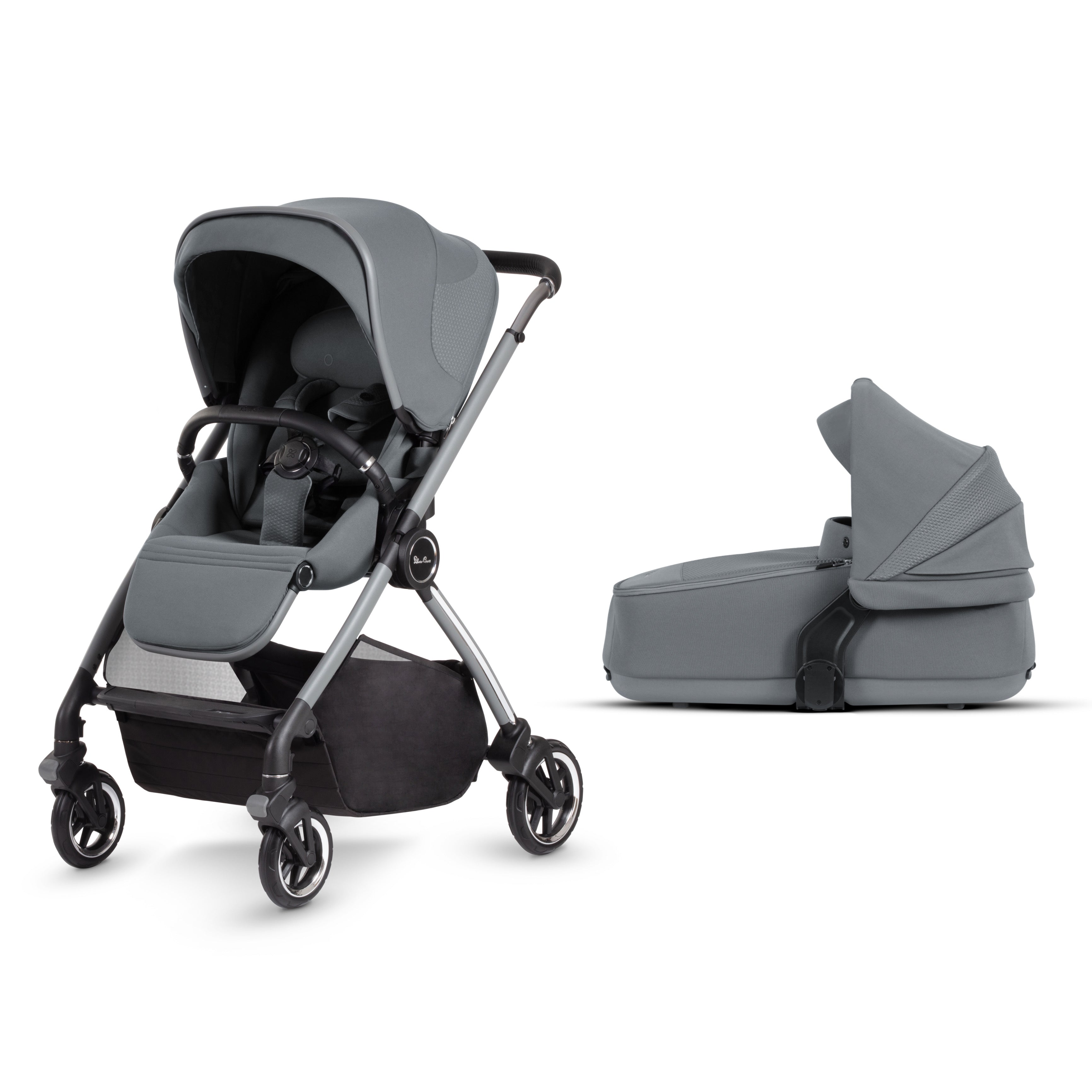 Silver Cross Dune + Free Carry Cot - Glacier