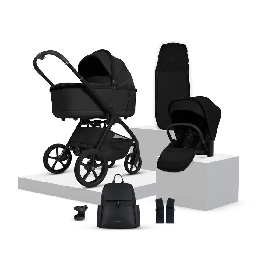 Silver Cross Cove Onyx Travel System Accessory Bundle (8 piece)
