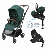 Maxi Cosi Leona² Travel System: Leona² Stroller + Pebble 360 Pro Car Seat + FamilyFix 360 Pro Slide Base