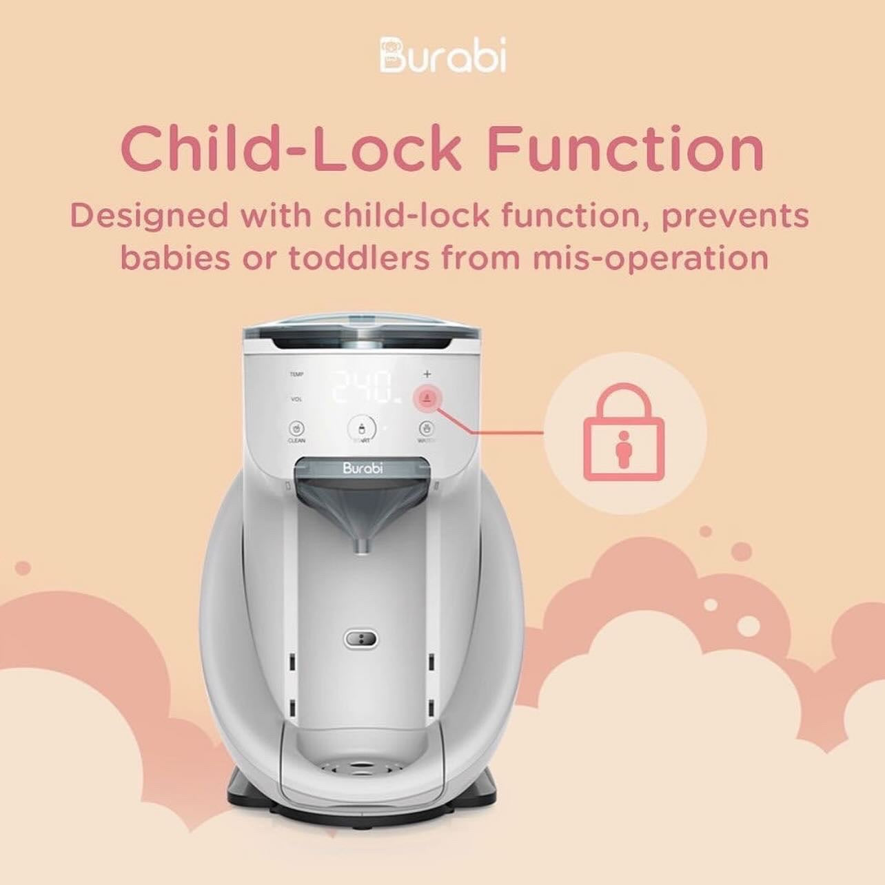 Infant Burabi Smart Baby Formula Maker PRO with APP WiFi Control and Water  Function, BPA Free Design, Accurate Measurement, Food-Grade - China Baby  Smart Formula Milk Maker and Baby Wi-Fi Formula Mixer