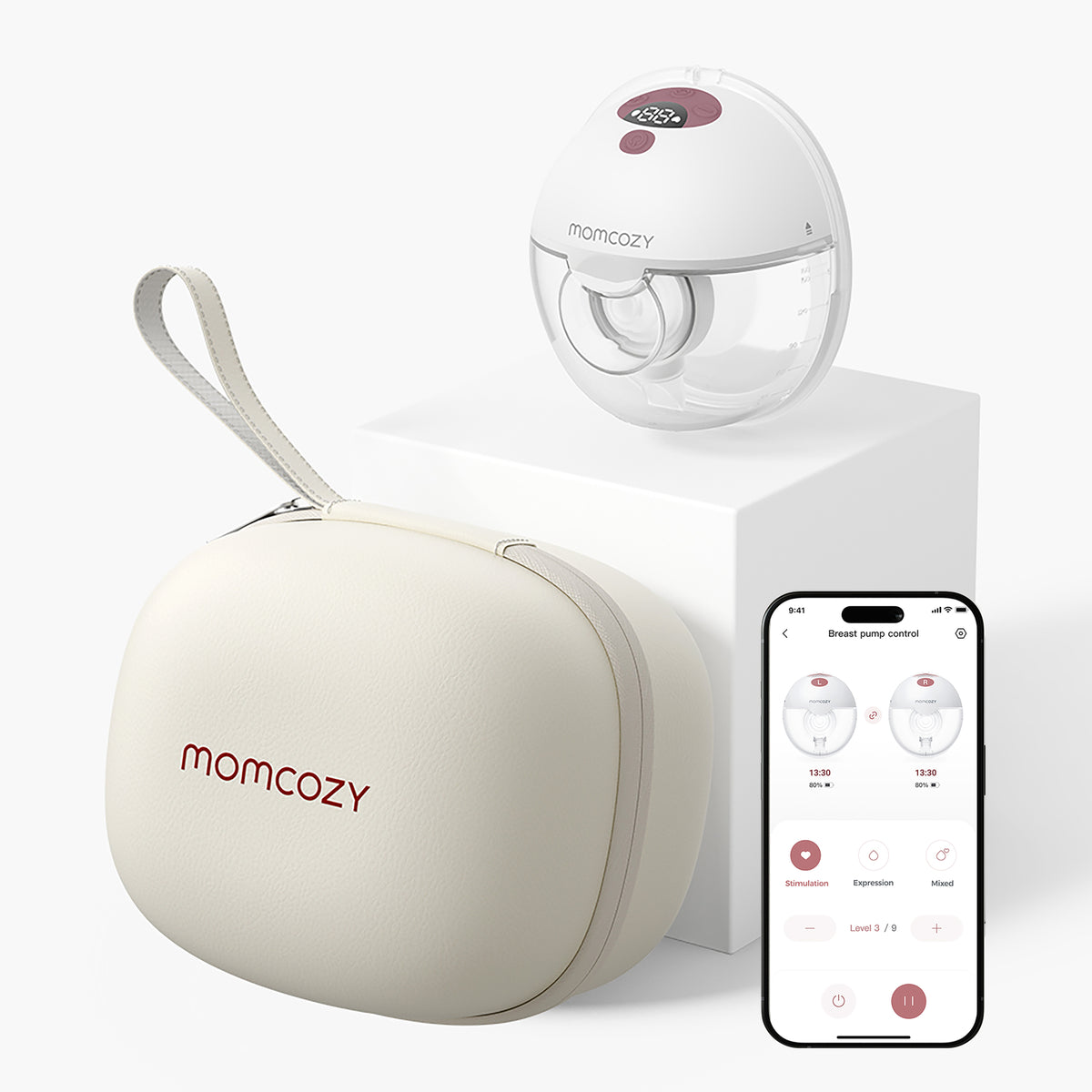 Momcozy M5 Smart Single Wearable Breast Pump with App Control